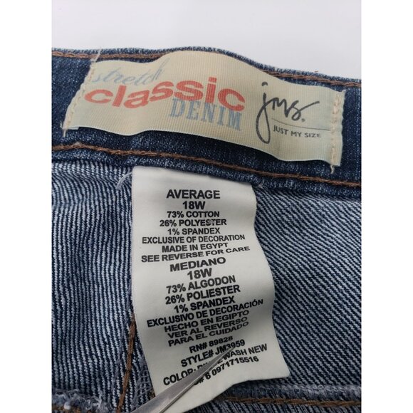 Just My Size Women's Blue Jeans - Picture 2 of 16